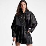 Louis Vuitton Women LV Wind Flap Trench Coat Black Regular Fit 1ABC6N - Image 11