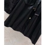 Louis Vuitton Women LV Wind Flap Trench Coat Black Regular Fit 1ABC6N - Image 7