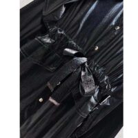 Louis Vuitton Women LV Wind Flap Trench Coat Black Regular Fit 1ABC6N (14)