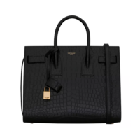 Saint Laurent YSL Women Sac De Jour Small in Matte Embossed Crocodile Leather (1)