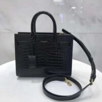 Saint Laurent YSL Women Sac De Jour Small in Matte Embossed Crocodile Leather (1)