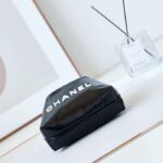 Chanel Women CC 22 Mini Handbag Calfskin Gold-Tone Lacquered Metal Black - Image 7