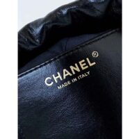 Chanel Women CC 22 Mini Handbag Calfskin Gold-Tone Lacquered Metal Black (6)