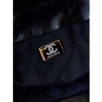 Chanel Women CC 22 Mini Handbag Calfskin Gold-Tone Lacquered Metal Black - Image 10