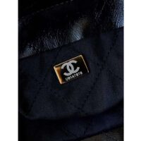 Chanel Women CC 22 Mini Handbag Calfskin Gold-Tone Lacquered Metal Black (6)