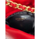 Chanel Women CC 22 Mini Handbag Shiny Calfskin Red Black – Bild 10