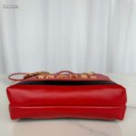 Chanel Women CC 22 Mini Handbag Shiny Calfskin Red Black – Bild 5