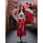 Chanel Women CC 22 Mini Handbag Shiny Calfskin Red Black – Bild 11