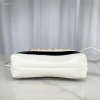 Chanel Women CC 22 Mini Handbag Shiny Calfskin White Black (7)