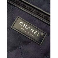 Chanel Women CC 22 Mini Handbag Stitched Denim Silver Metal Blue (8)