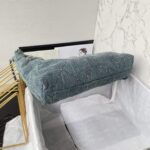 Chanel Women CC 22 Small Handbag Washed Denim Silver-Tone Metal Blue – Bild 8