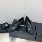 Chanel Women CC Mary Janes Calfskin Patent Calfskin Black 2 CM Heel - Image 5