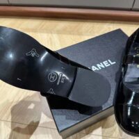 Chanel Women CC Mary Janes Patent Calfskin Black 2 CM Heel (9)