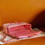 Chanel Women CC Mini Flap Bag Embroidered Satin Sequins Pink - Bild 8