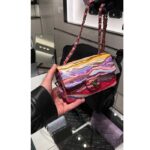 Chanel Women CC Mini Flap Bag Embroidered Satin Sequins Pink - Bild 7