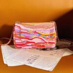 Chanel Women CC Mini Flap Bag Embroidered Satin Sequins Pink - Bild 3