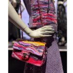 Chanel Women CC Mini Flap Bag Embroidered Satin Sequins Pink - Bild 13