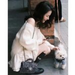 Chanel Women CC Mini Flap Bag Top Handle Sequin Tweed Black - Imagen 8