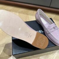 Chanel Women CC Moccasins Patent Calfskin Light Purple 1 CM Heel (3)