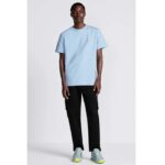 Dior CD Men Christian Dior Couture Relaxed-Fit T-Shirt Blue Cotton Jersey - immagine 11