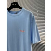 Dior CD Men Christian Dior Couture Relaxed-Fit T-Shirt Blue Cotton Jersey (7)