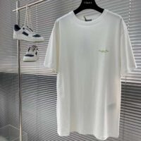 Dior CD Men Christian Dior Couture Relaxed-Fit T-Shirt White Cotton Jersey (3)