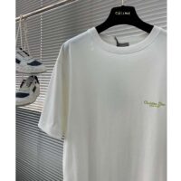 Dior CD Men Christian Dior Couture Relaxed-Fit T-Shirt White Cotton Jersey (3)