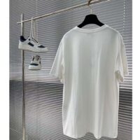 Dior CD Men Christian Dior Couture Relaxed-Fit T-Shirt White Cotton Jersey (3)