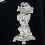 Dior CD Women Relaxed-Fit Bobby T-Shirt Black Slub Cotton Jersey - Imagen 6