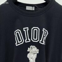 Dior CD Men Relaxed-Fit Bobby T-Shirt Black Slub Cotton Jersey (7)