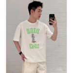 Dior CD Men Relaxed-Fit Bobby T-Shirt White Slub Cotton Jersey - immagine 11