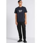 Dior CD Men Relaxed-Fit T-Shirt Navy Blue Cotton Jersey – Image 11