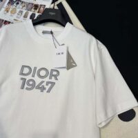 Dior CD Men Relaxed-Fit T-Shirt White Cotton Jersey (6)