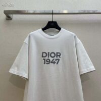 Dior CD Men Relaxed-Fit T-Shirt White Cotton Jersey (6)