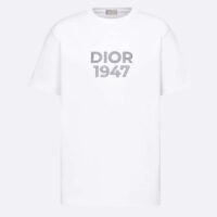 Dior CD Men Relaxed-Fit T-Shirt White Cotton Jersey (6)