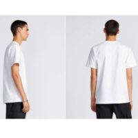 Dior CD Men Relaxed-Fit T-Shirt White Cotton Jersey (6)