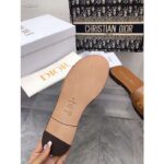 Dior CD Unisex Dway Slide Camel Calfskin Embroidered Cotton - Image 10