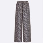 Dior CD Women Dior Chez Moi Pants Blue Oblique Silk Twill