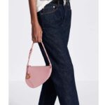 Dior CD Women Saddle Rodeo Pouch Melocoton Pink Goatskin – Image 11