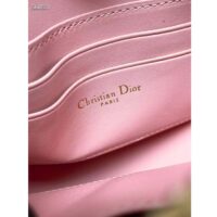 Dior CD Women Saddle Rodeo Pouch Melocoton Pink Goatskin (6)
