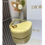 Dior CD Women Saddle Rodeo Pouch Pastel Yellow Goatskin - Bild 3