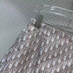 Dior CD Women Skort Pink Technical Taffeta Jacquard Dior Oblique Motif - Imagen 4