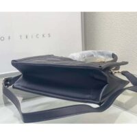 Dior CD Women Small Dior Book Tote Black Macrocannage Calfskin