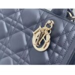 Dior CD Women Small Dior Book Tote Black Macrocannage Calfskin – Image 8