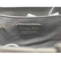 Dior CD Women Small Dior Book Tote Black Macrocannage Calfskin