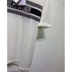 Dior CD Men T-Shirt White Navy Blue Cotton Jersey - Imagen 8
