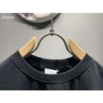 Dior Women CD Icon Relaxed-Fit T-Shirt Black Cotton Jersey - Image 5