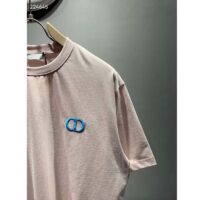 Dior Men CD Icon Relaxed-Fit T-Shirt Pink Organic Cotton Jersey (7)