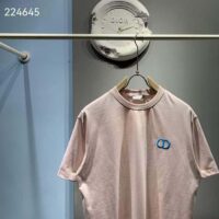 Dior Men CD Icon Relaxed-Fit T-Shirt Pink Organic Cotton Jersey (7)