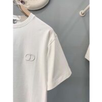 Dior Men CD Icon Relaxed-Fit T-Shirt White Cotton Jersey (3)